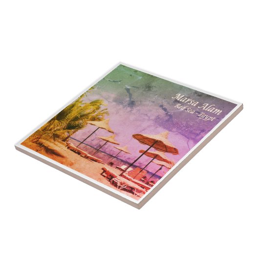 zEG035 MARSA ALAMビーチ、紅海、エジプト、 タイル (側面)