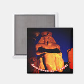 zEG038 LUXOR, Ramesses II, EGYPT，アフリカ，冷蔵庫 マグネット (正面/裏面)