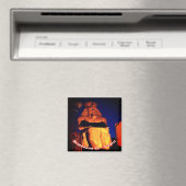 zEG038 LUXOR, Ramesses II, EGYPT，アフリカ，冷蔵庫 マグネット (インサイチュ (食洗機))