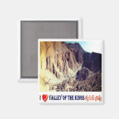 zEG041 VALLEY OF THE KINGS I Love，エジプト，冷蔵庫 マグネット (正面/裏面)