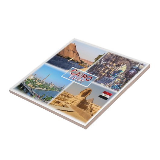 zEG056 CAIRO，エジプト，モザイク，アフリカ， タイル (側面)