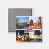 zEG059 HURGHADA,紅海,モザイク,アフリカ,冷蔵庫 マグネット (正面/裏面)