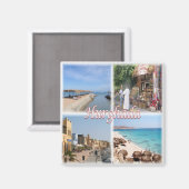 zEG061 HURGHADA,紅海,モザイク,アフリカ,冷蔵庫 マグネット (正面/裏面)
