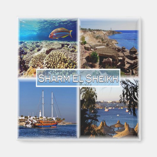zEG063 SHARM EL SHEIK in Red Sea，エジプト，冷蔵庫 マグネット (正面)