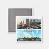 zEG067 CAIRO，エジプト，モザイク，アフリカ マグネット (正面/裏面)