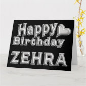 Zehra Happy Birthday Geburtstag Karte Aufsteller カード (黄色い花)