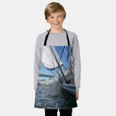 Zeilboot met koers op brug. エプロン (着用した状態)