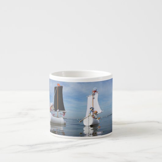 Zeilende Fubby's die op avontuur gaan. エスプレッソカップ (正面)