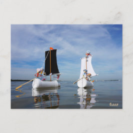 Zeilende Fubby's die op avontuur gaan. ポストカード