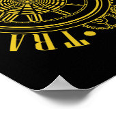 Zeitreise Time Travel Uhr ポスター (角)