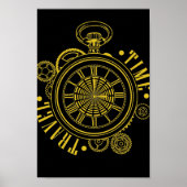 Zeitreise Time Travel Uhr ポスター (正面)