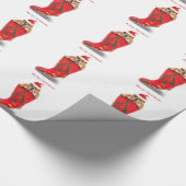 Zeldaのクリスマスのストッキングのギフトの包装紙 ラッピングペーパー (角)