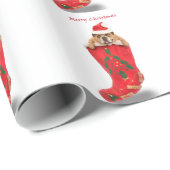 Zeldaのクリスマスのストッキングのギフトの包装紙 ラッピングペーパー (ロールコーナー)