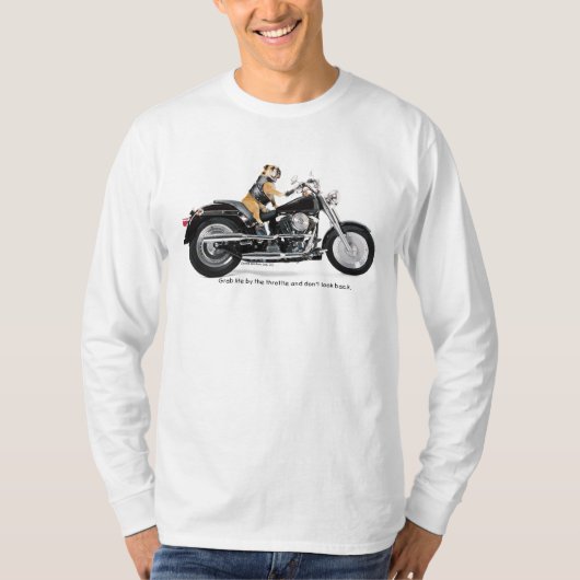 Zeldaのバイクもしくは自転車に乗る人のTシャツ Tシャツ (正面)