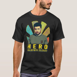 Zelenski hero  volodymyr zelensky  sunset retro Cl Tシャツ