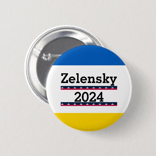 Zelensky 2024ボタン 缶バッジ (正面&裏面)