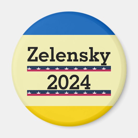 Zelensky 2024マグネット マグネット (正面)