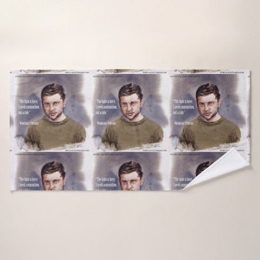 Zelensky & Ammunication Quote Quality  Bath Towel  バスタオルセット (バスタオル)