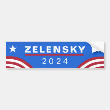 Zelensky for President Bumperステッカー
