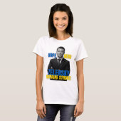 Zelensky Hope Hero Ukraine Strong Tシャツ (正面フル)