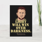 Zelensky Quote Light Will Win Ukrainian President カード (正面)