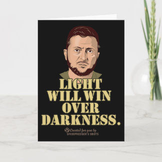 Zelensky Quote Light Will Win Ukrainian President  カード