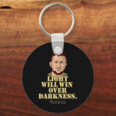 Zelensky Quote Light Will Win Ukrainian President  キーホルダー (正面)