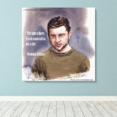 Zelensky, Volodymir Canvas Print キャンバスプリント (インサイチュ (ウッドフロア))