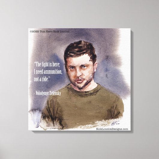 Zelensky, Volodymir Canvas Print キャンバスプリント (正面)