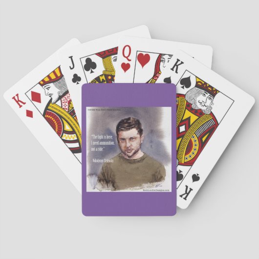 Zelensky, Volodymir Playing Cards トランプ (裏面)
