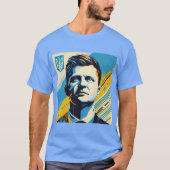 Zelenskyy Pop Art Style Portrait Tシャツ (正面)