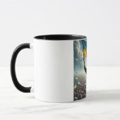 Zelenskyy Rallies the People of Ukraine マグカップ (左)