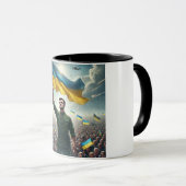 Zelenskyy Rallies the People of Ukraine マグカップ (正面右)