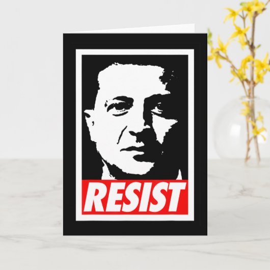 Zelenskyy - Resist Support Ukraine I Stand With Uk カード (黄色い花)