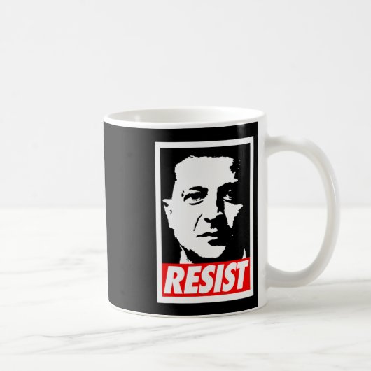 Zelenskyy - Resist Support Ukraine I Stand With Uk コーヒーマグカップ (右)