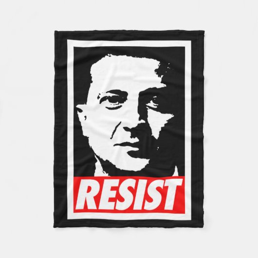 Zelenskyy - Resist Support Ukraine I Stand With Uk フリースブランケット (正面)