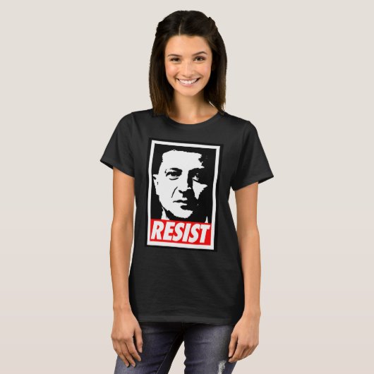 Zelenskyy - Resist Support Ukraine I Stand With Uk Tシャツ (正面フル)