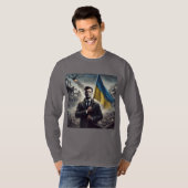 Zelenskyy Support Ukraine men's T-Shirt Tシャツ (正面フル)