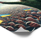 Zelenskyy Ukraine Rally Poster Print ポスター (角)