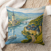 Zell Germany Vintage Travel Art クッション (ブランケット)