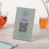 Zelle対応QRコード看板 | ベンダー・イベント用 台座サイン (インサイチュ)
