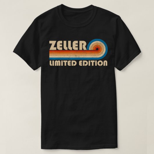 ZELLER姓レトロヴィンテージ80s 90s誕生日Reun Tシャツ (デザイン正面)