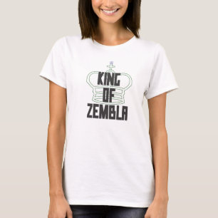 Zembla (ドイツ体の透明な緑)の王 tシャツ