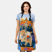 ZENカーニバルチョウグルーミング/シェフエプロン エプロン (着用した状態)