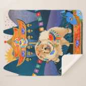 ZENカーニバルチョウ – シェルパ毛布3サイズ シェルパブランケット (正面(横))