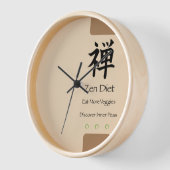 Zenダイエット食べモアベギーズタンBG 壁時計 (傾斜)