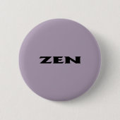 Zenブラックグレー標準ラウンドボタン 缶バッジ (正面)