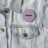 Zenブラックグレー標準ラウンドボタン 缶バッジ (インサイチュ)