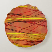 Zenブラックワイヤラウンドポリ装飾用クッション ラウンドクッション (裏面)