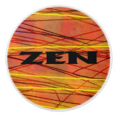 Zenブラックワイヤーのセラミックノブ セラミックノブ (正面)